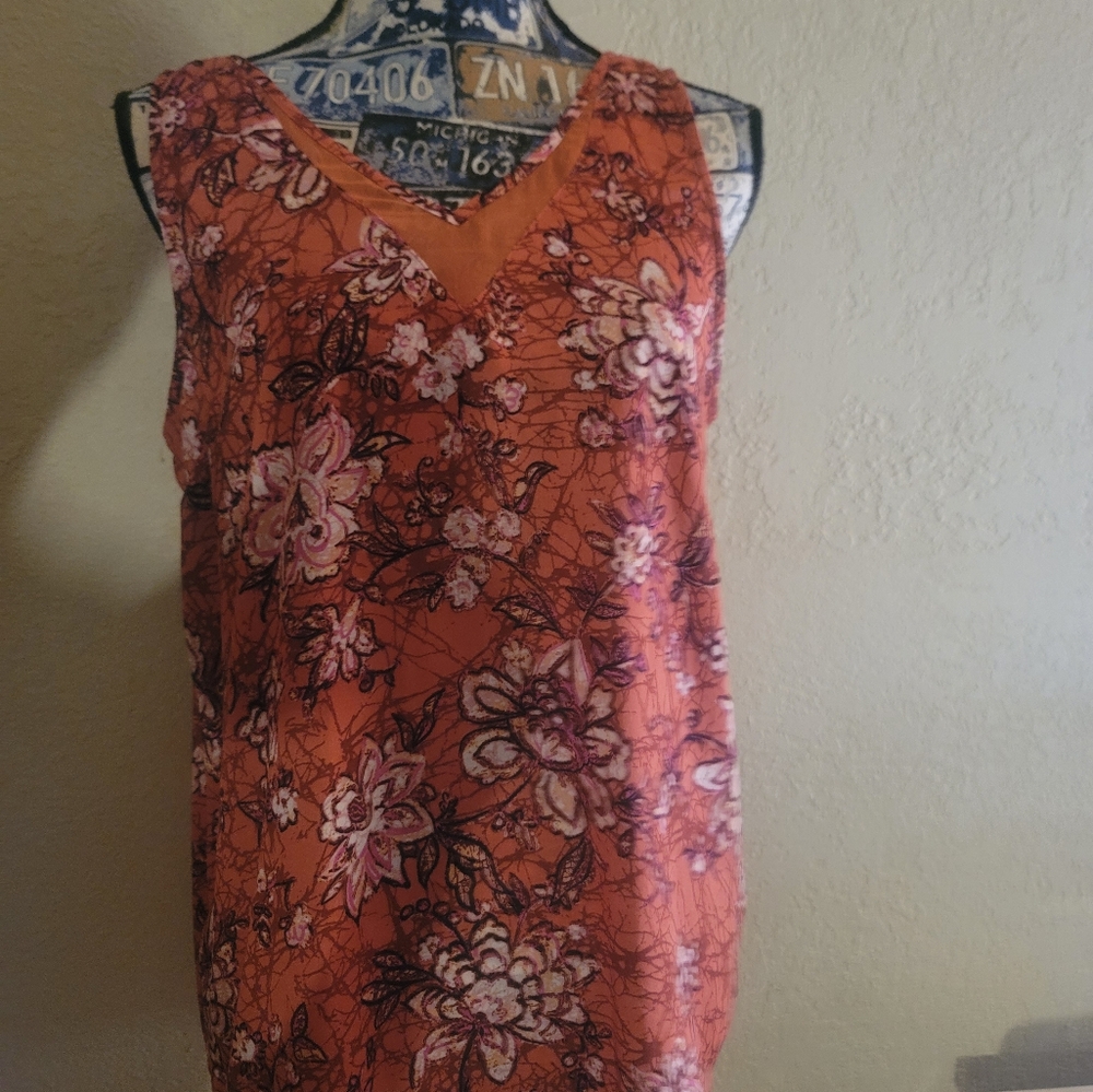 Womens floral tank top